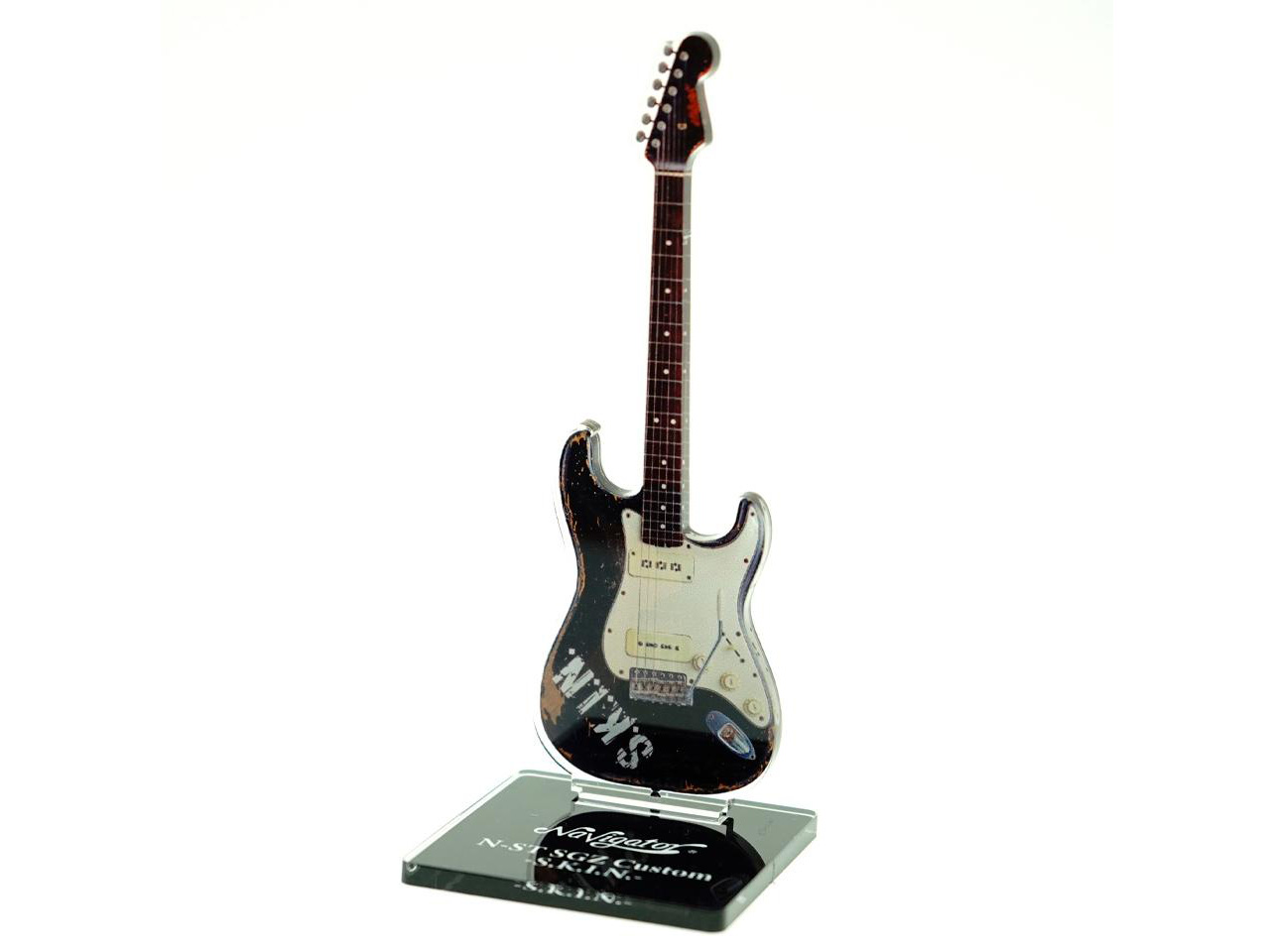 【2024年3月頃入荷予定｜ご予約商品】ESP Acrylic Keyholder Guitar Collection -SUGIZO Vol.1- AS-SGZ-02 (Navigator N-ST SGZ Custom -S.K.I.N.-) / スタンドタイプ