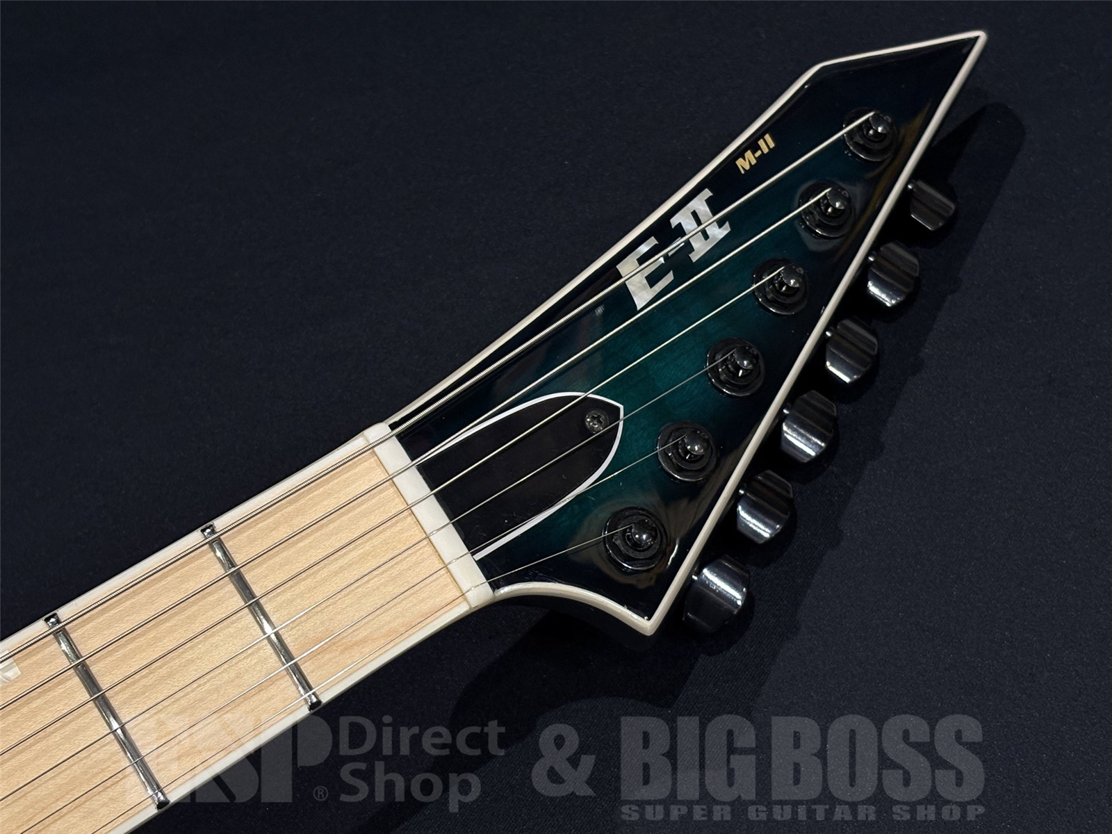 【即納可能】E-II(イーツー) M-II NT HS QM / Black Turquoise Burst 京都店