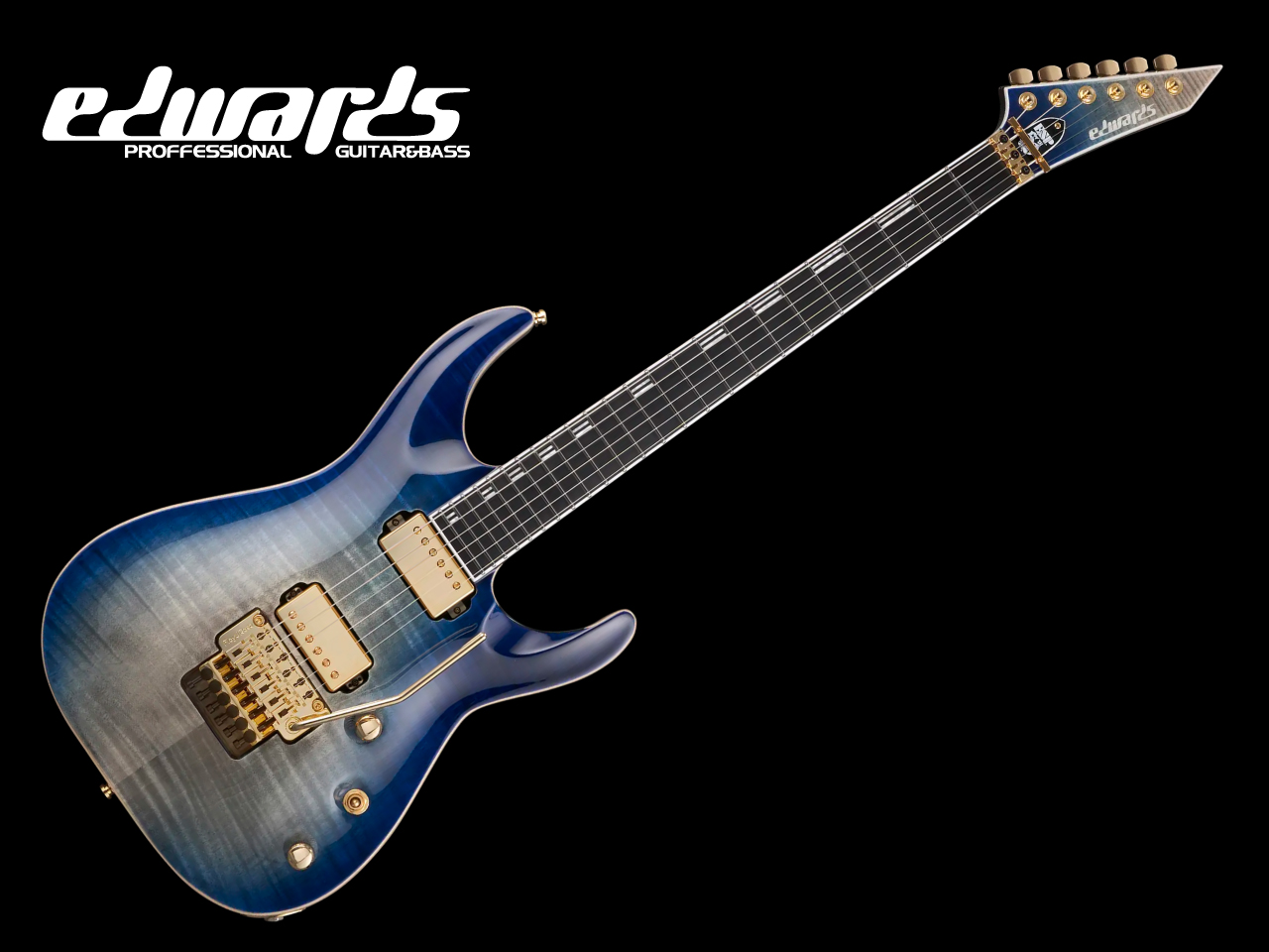 【お取寄せ商品】EDWARDS(エドワーズ) E-HORIZON-CTM 50TH (Black Aqua Burst C / Blue Pearl Back)