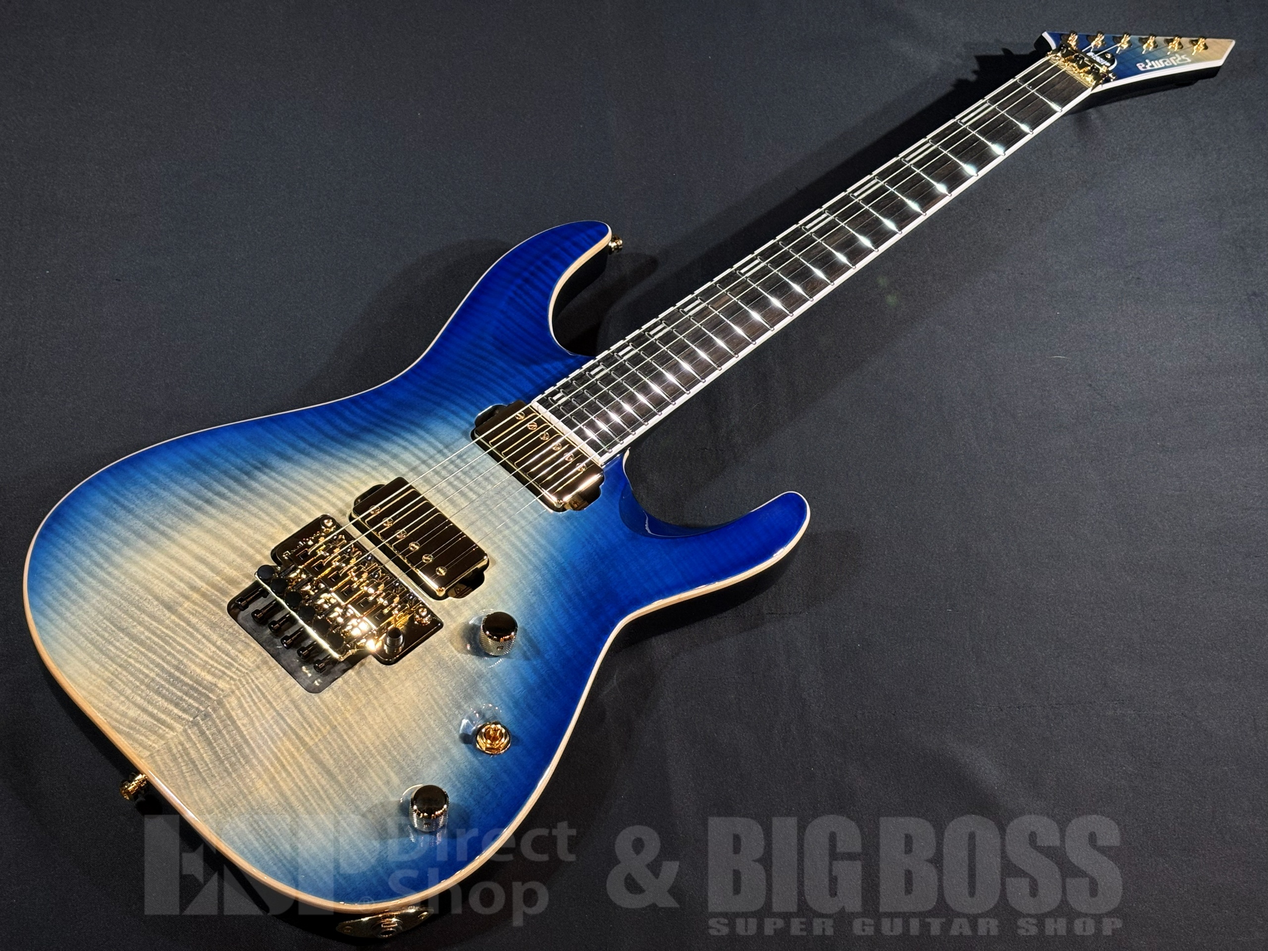 【即納可能】EDWARDS(エドワーズ) E-HORIZON-CTM 50TH / Black Aqua Burst C/Blue Pearl Back 大阪店