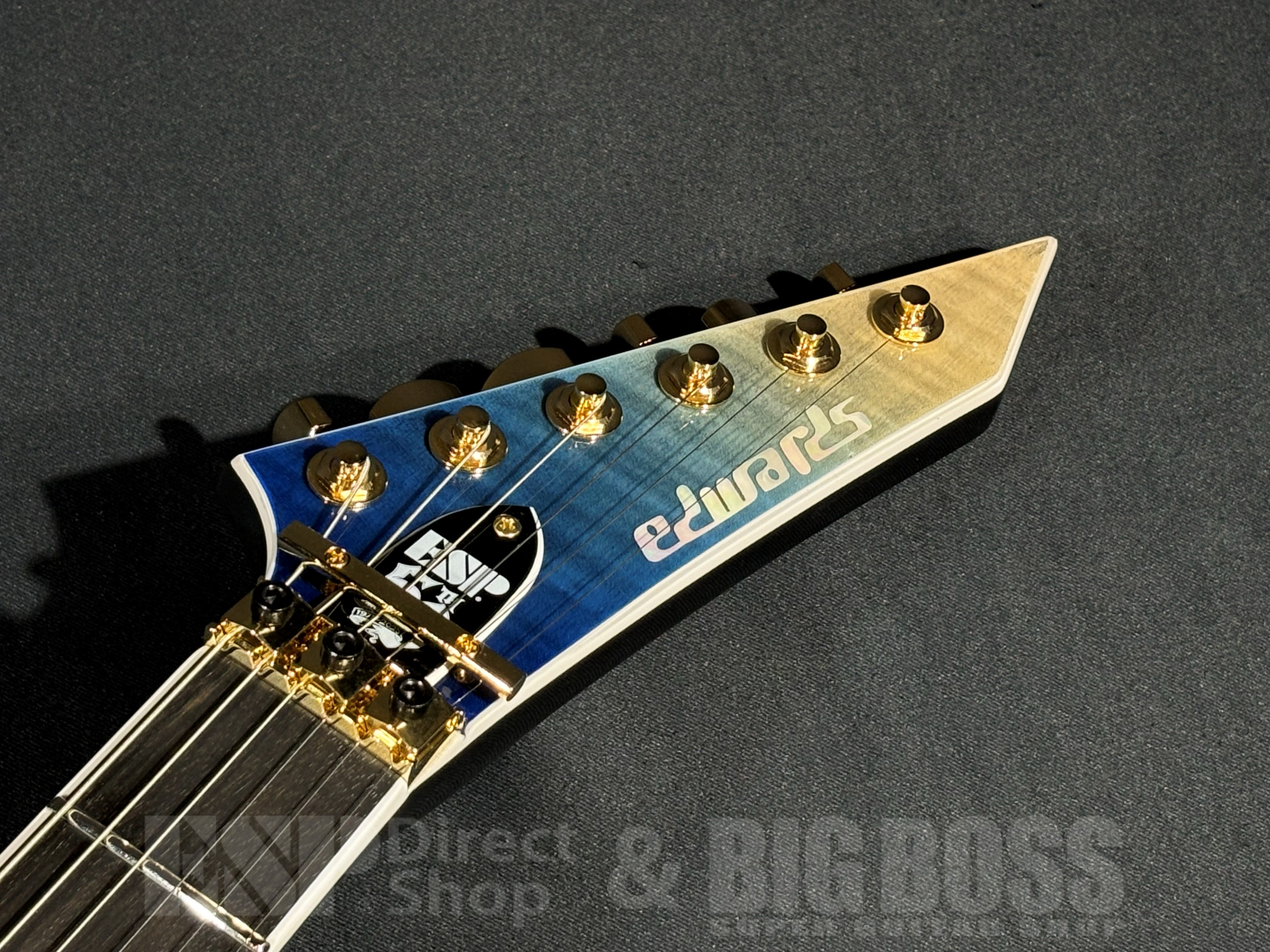 【即納可能】EDWARDS(エドワーズ) E-HORIZON-CTM 50TH / Black Aqua Burst C/Blue Pearl Back 大阪店