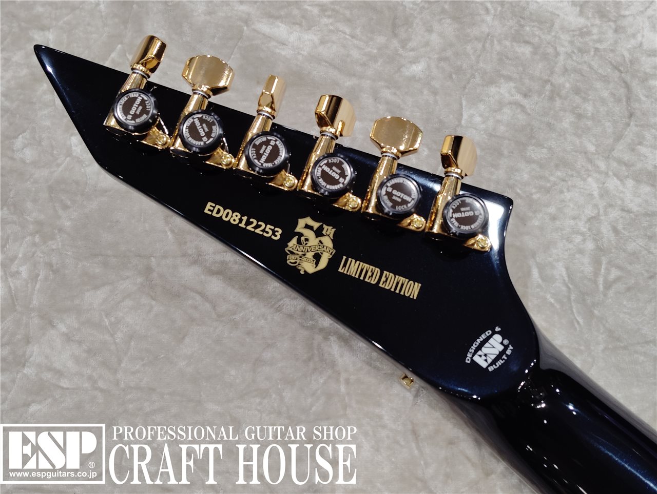 【即納可能】EDWARDS E-HORIZON-CTM 50TH / Black Aqua Burst C / Blue Pearl Back  渋谷店