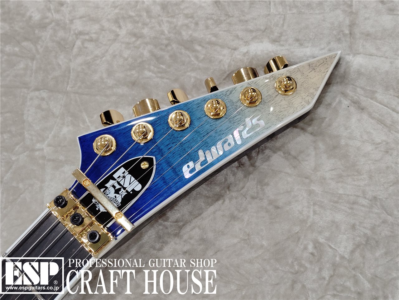 【即納可能】EDWARDS E-HORIZON-CTM 50TH / Black Aqua Burst C / Blue Pearl Back  渋谷店