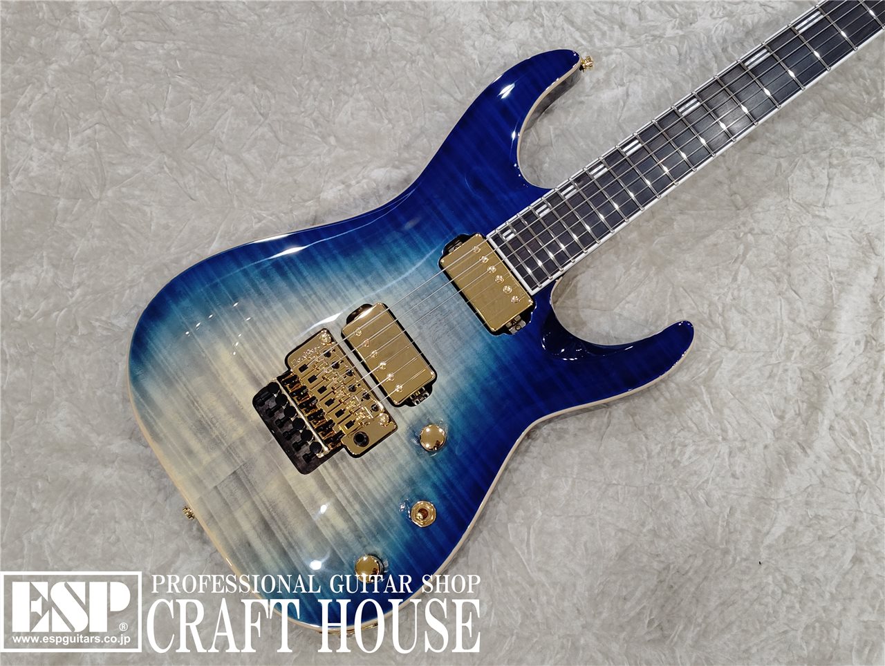 【即納可能】EDWARDS E-HORIZON-CTM 50TH / Black Aqua Burst C / Blue Pearl Back  渋谷店