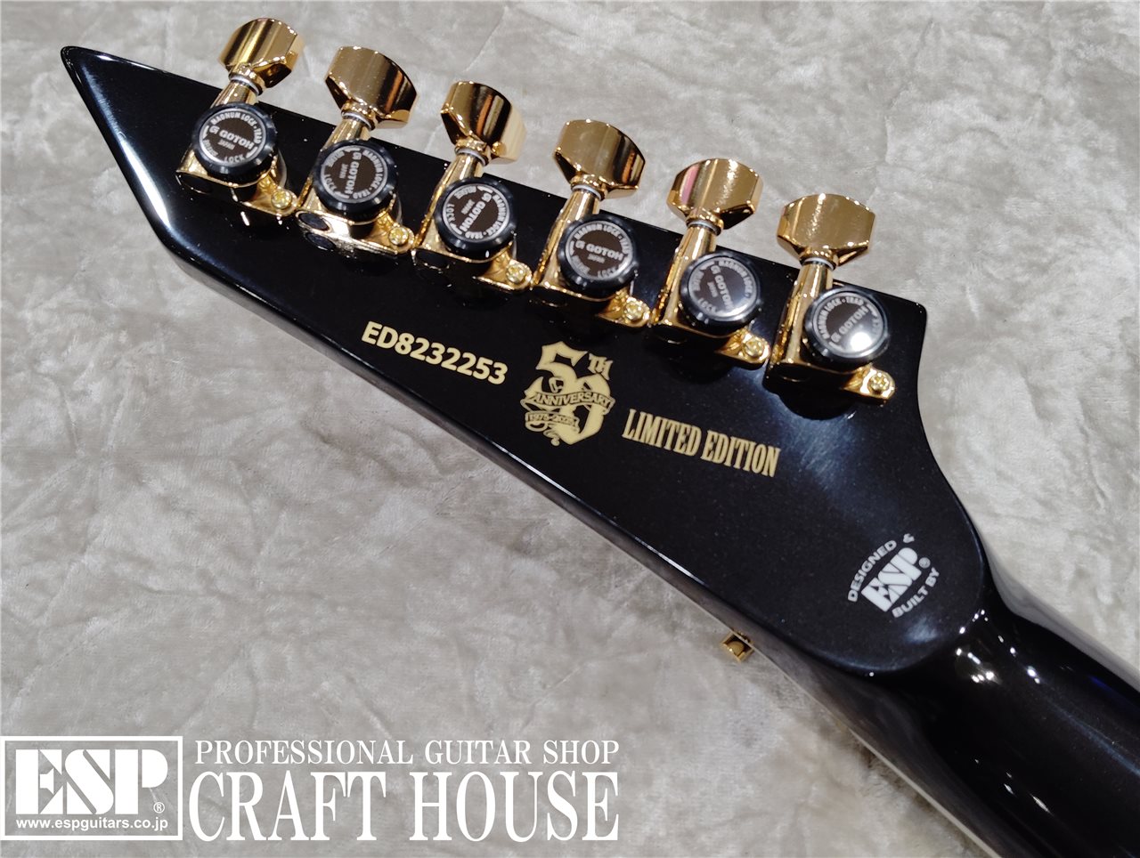 【即納可能】EDWARDS E-HORIZON-CTM 50TH / Ash Black Burst C / Black Pearl Back  渋谷店