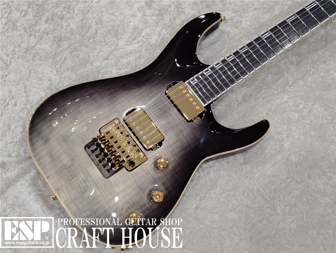 【即納可能】EDWARDS E-HORIZON-CTM 50TH / Ash Black Burst C / Black Pearl Back  渋谷店