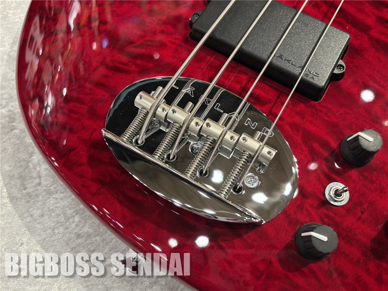 【即納可能】LAKLAND(レイクランド)Shoreline Series SL44-94 Deluxe / Burgundy Translucent / Maple FB 仙台店