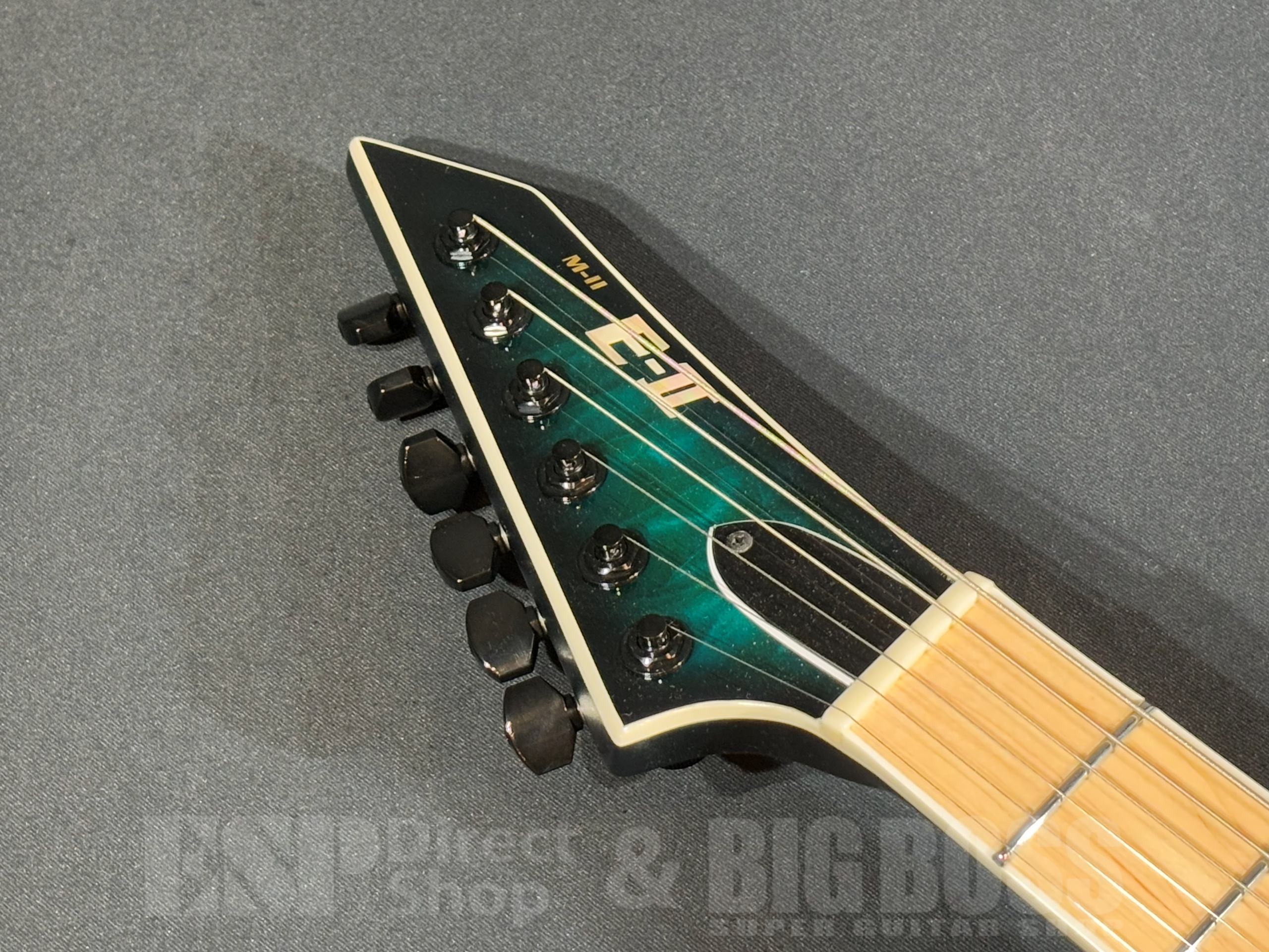 【即納可能/アウトレット】E-II(イーツー) M-II NT HS QM Black Turquoise Burst L/H(レフトハンドモデル) 大阪店