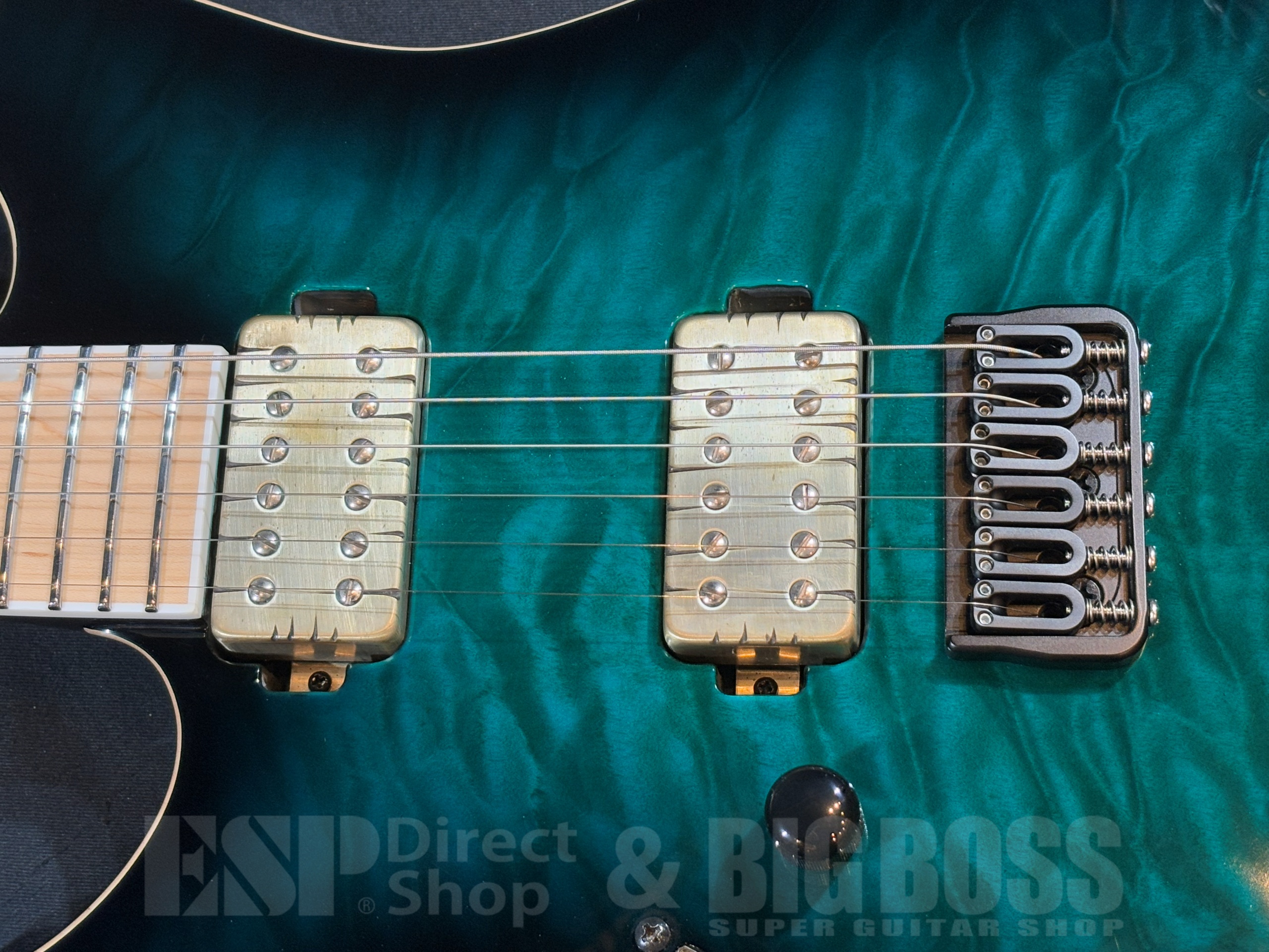 【即納可能/アウトレット】E-II(イーツー) M-II NT HS QM Black Turquoise Burst L/H(レフトハンドモデル) 大阪店