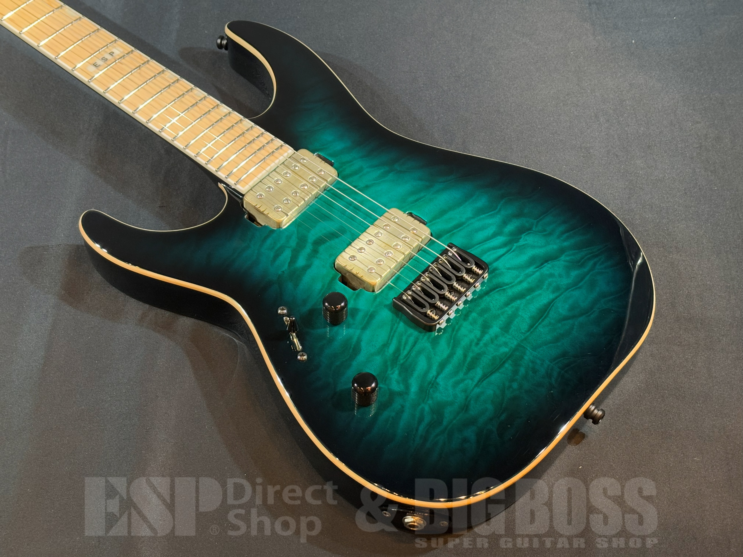 【即納可能/アウトレット】E-II(イーツー) M-II NT HS QM Black Turquoise Burst L/H(レフトハンドモデル) 大阪店