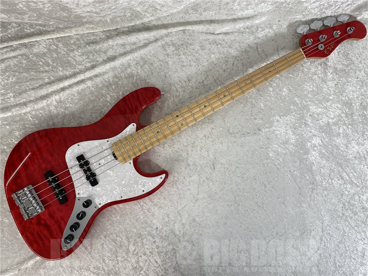 【即納可能/中古品】ESP(イーエスピー) BUZZ BASS(See Thru Fiesta Red) L'Arc~en~Ciel/tetsuya Model お茶の水駅前店(東京)