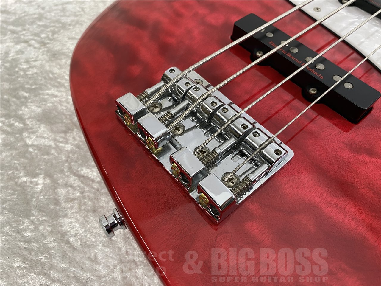 【即納可能/中古品】ESP(イーエスピー) BUZZ BASS(See Thru Fiesta Red) L'Arc~en~Ciel/tetsuya Model お茶の水駅前店(東京)