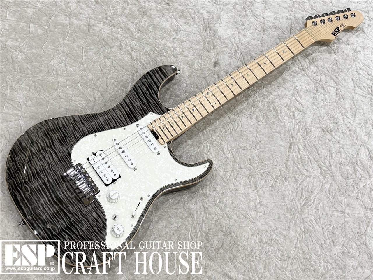 【即納可能】ESP SNAPPER-CTM/FM / See Thru Black w/White Pearl Black　渋谷店