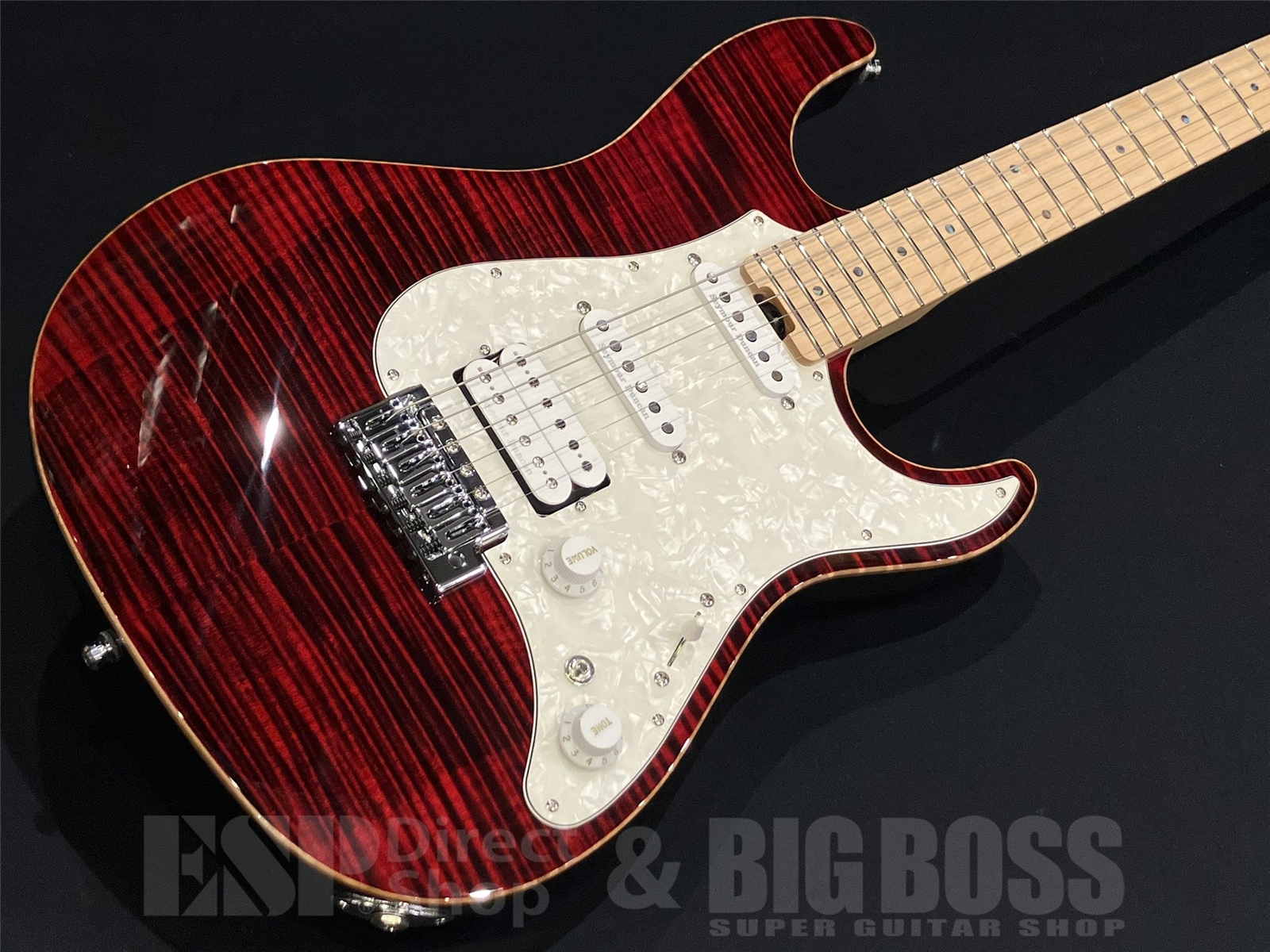 【即納可能】ESP(イーエスピー)SNAPPER-CTM-FM Black Cherry w/Red Pearl Black 京都店