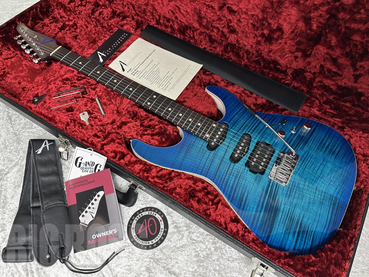 【即納可能】Tom Anderson(トムアンダーソン) Angel Deep Bora to Transparent Blue Burst with Binding お茶の水駅前店(東京)