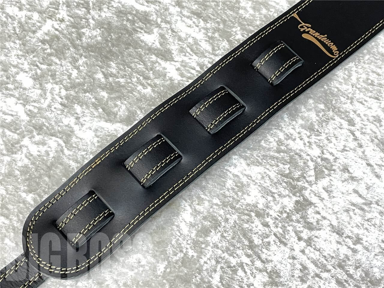 【即納可能】Grande uomo（グランデウオモ）G-Standard Strap Black Wステッチゴールド　名古屋店