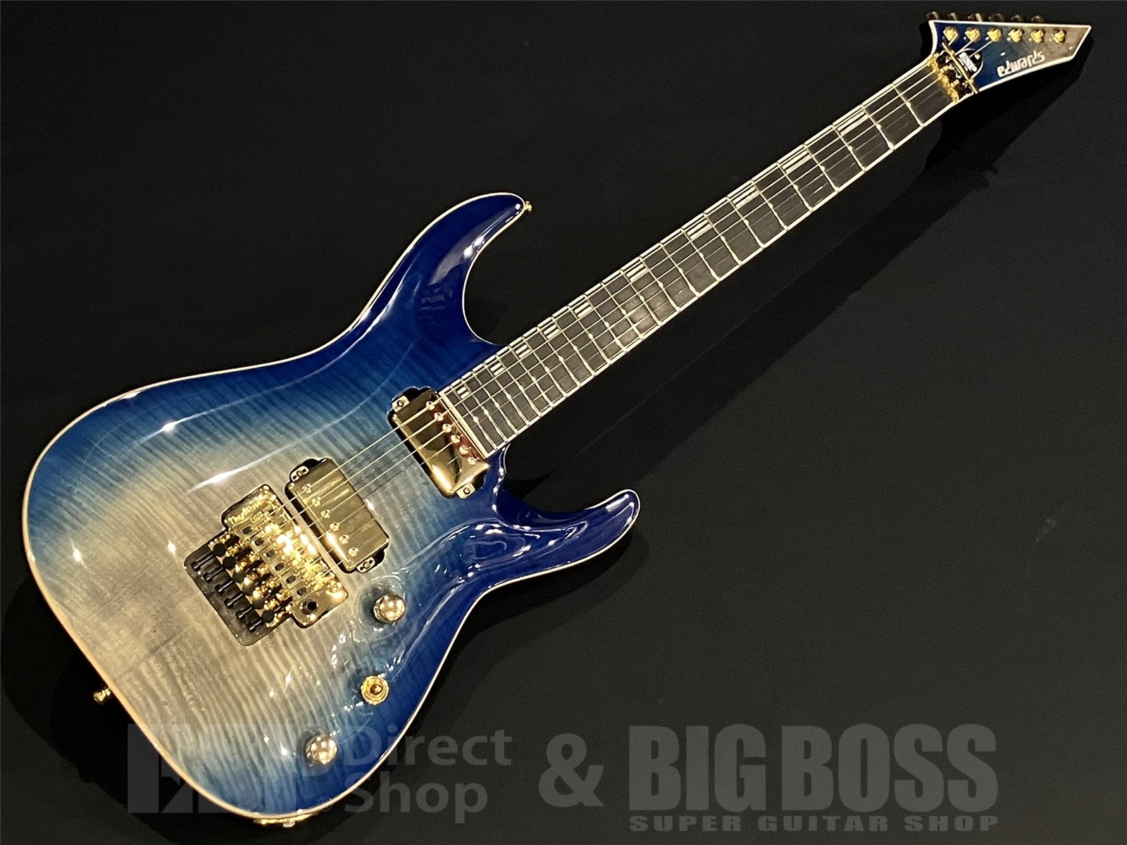 【即納可能】EDWARDS(エドワーズ) E-HORIZON-CTM 50TH (Black Aqua Burst C / Blue Pearl Back) 京都店