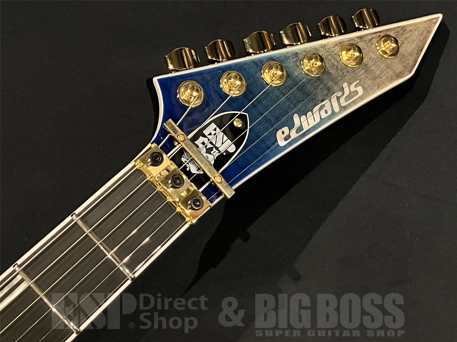 【即納可能】EDWARDS(エドワーズ) E-HORIZON-CTM 50TH (Black Aqua Burst C / Blue Pearl Back) 京都店