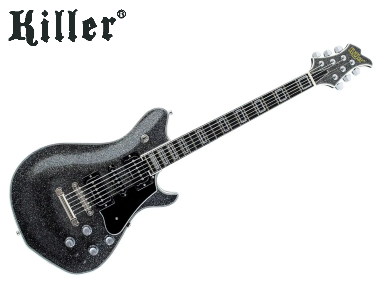 【受注生産】Killer(キラー) KG-Marquis Custom KJ / Silver flake on black (Chrome/Nickel parts)