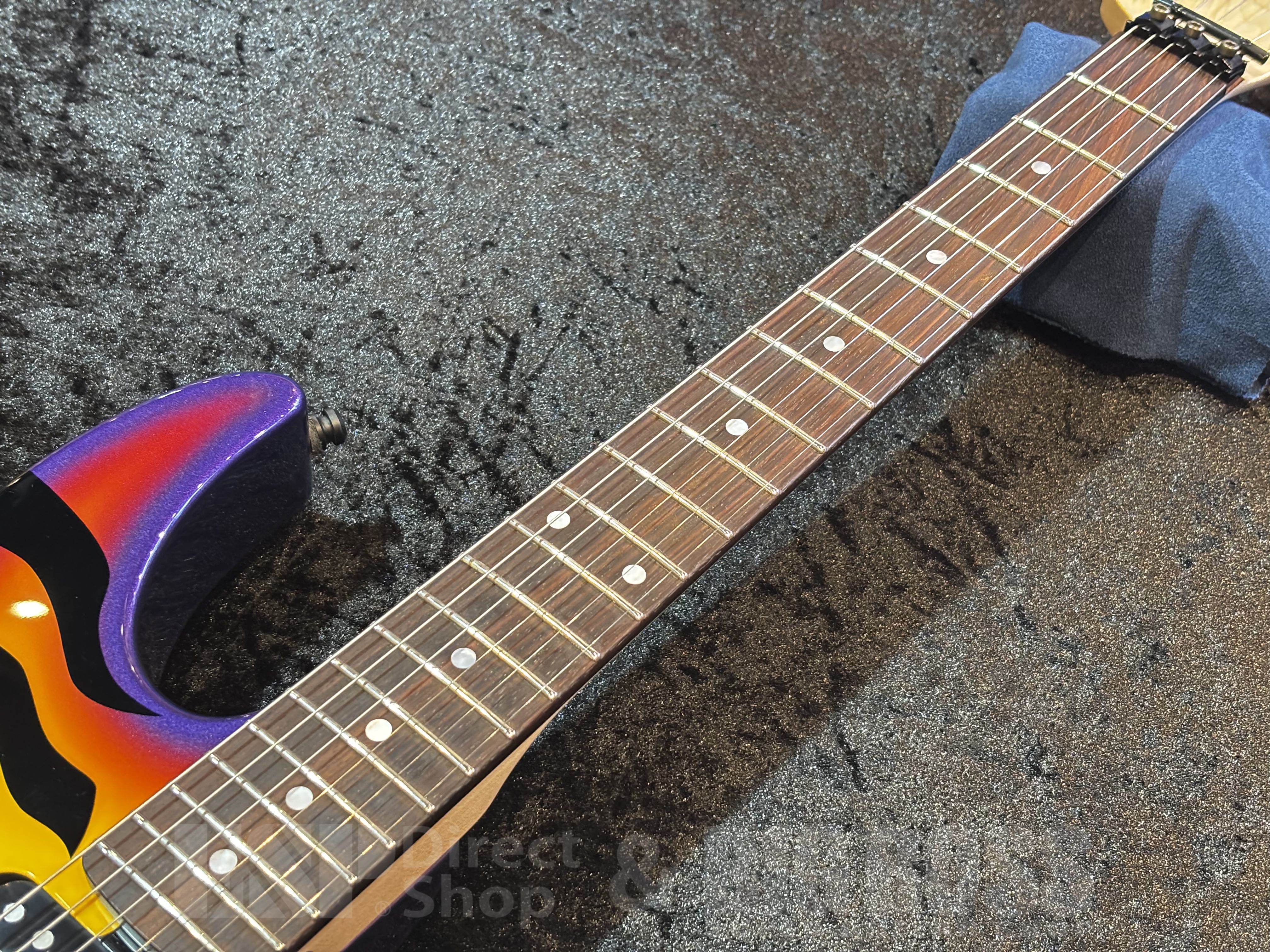 【即納可能/中古品】 ESP （イーエスピー） PURPLE TIGER 【Purple Sunburst Tiger Graphic】 福岡店