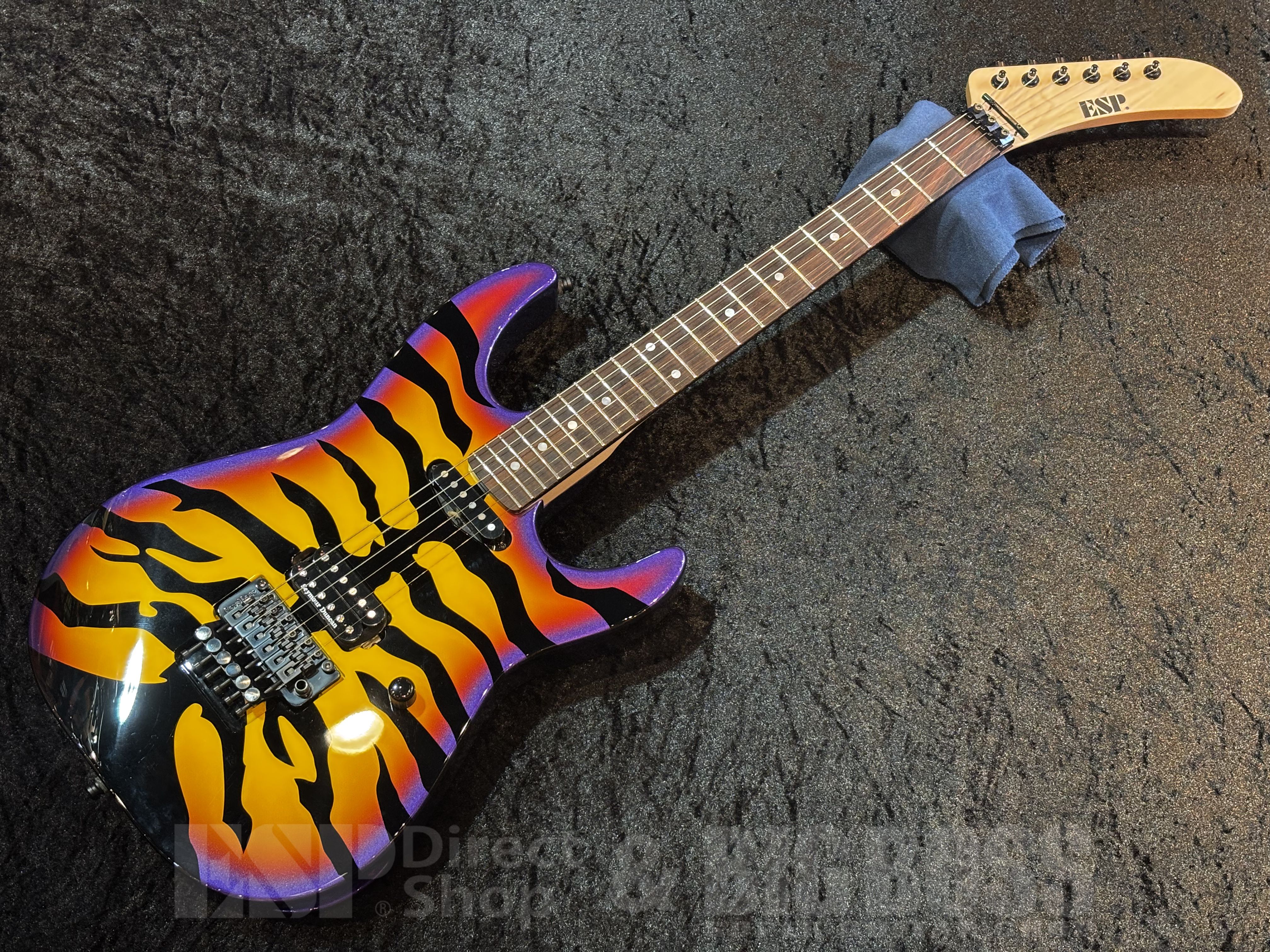 【即納可能/中古品】 ESP （イーエスピー） PURPLE TIGER 【Purple Sunburst Tiger Graphic】 福岡店