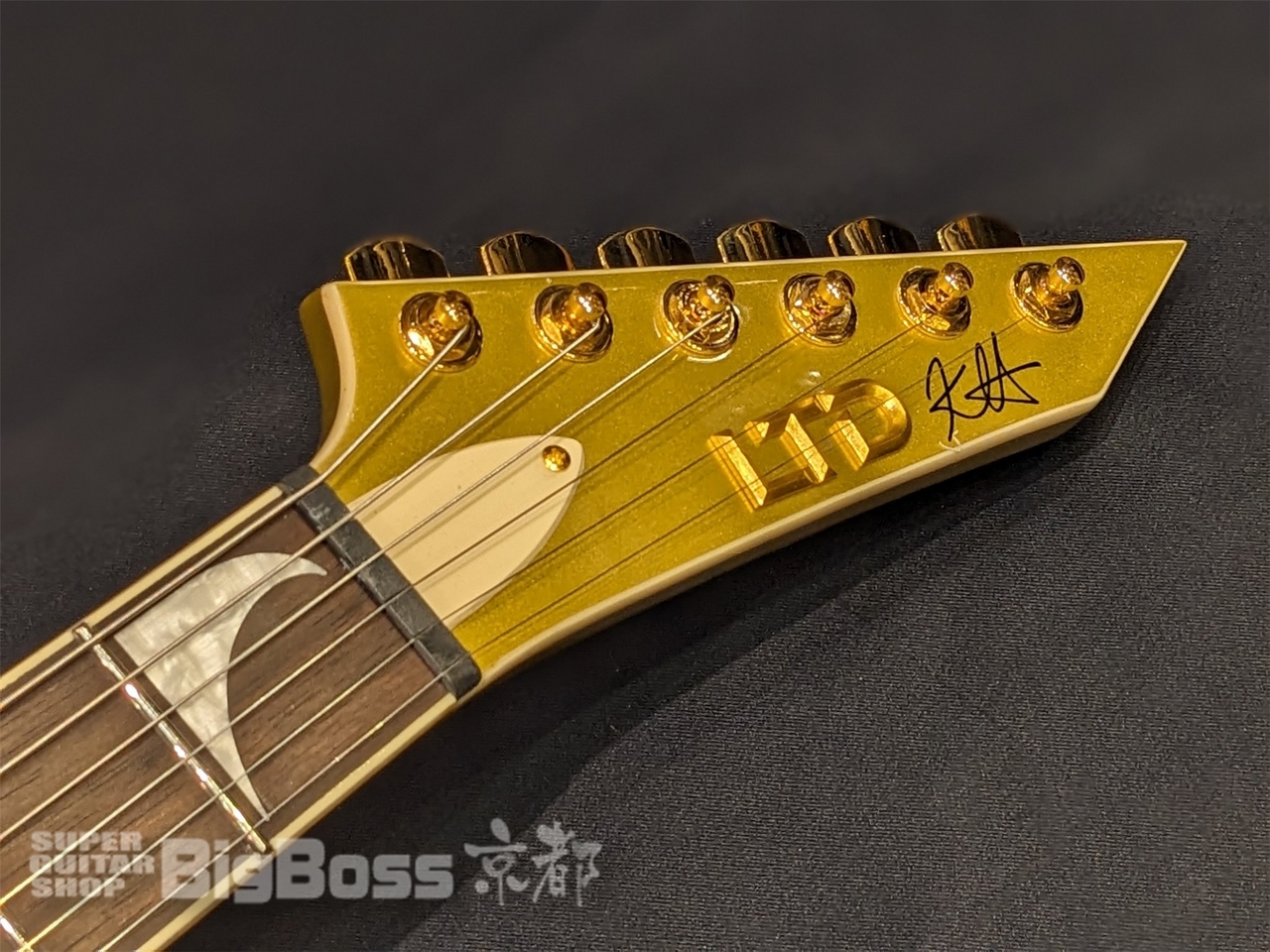 【即納可能/アウトレット】LTD(エルティーディー) KH-V / Metalic Gold (METALLICA  Kirk Hammettモデル) 京都店【新春初売りお年玉セール対象商品】