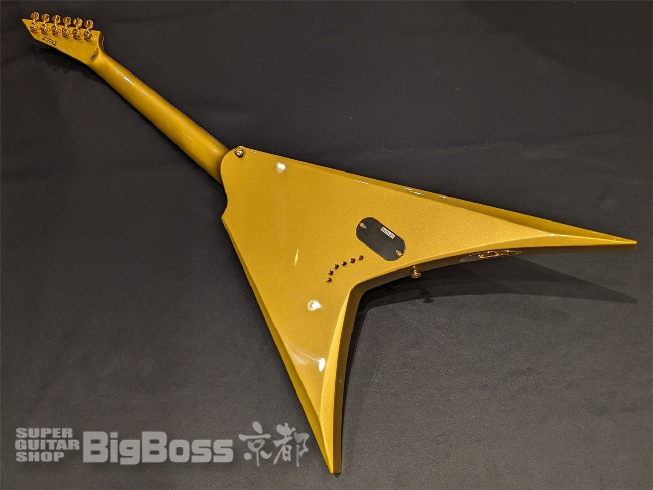 【即納可能/アウトレット】LTD(エルティーディー) KH-V / Metalic Gold (METALLICA  Kirk Hammettモデル) 京都店【新春初売りお年玉セール対象商品】