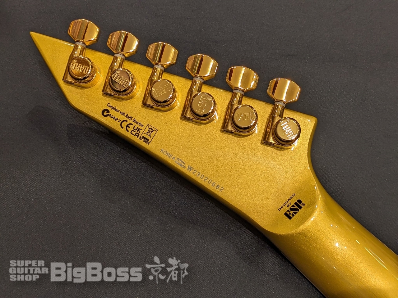 【即納可能/アウトレット】LTD(エルティーディー) KH-V / Metalic Gold (METALLICA  Kirk Hammettモデル) 京都店【新春初売りお年玉セール対象商品】