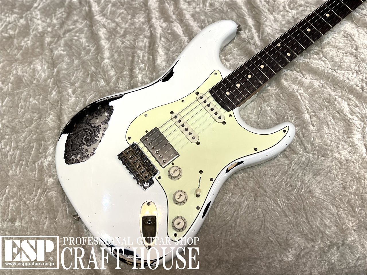 【即納可能】Xotic XSC-2 / Olympic White over Black Paisely Heavy Aged　渋谷店【新春初売りお年玉セール対象商品】