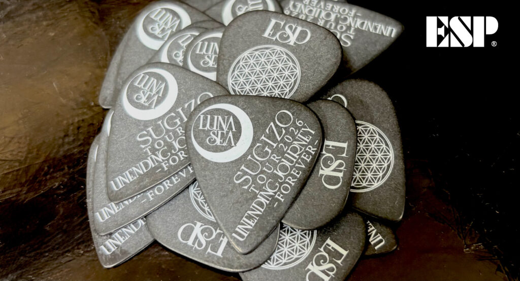 ESP(イーエスピー) LUNA SEA TOUR 2026 UNENDING JOURNEY -FOREVER- SUGIZO ピック発売
